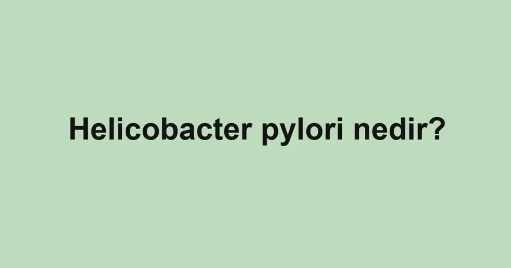 helicobacter-pylori-nedir