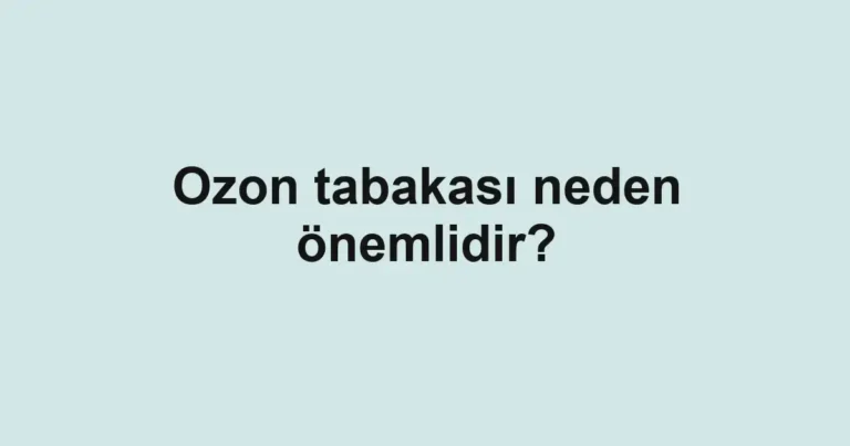 ozon-tabakasi-neden-onemlidir